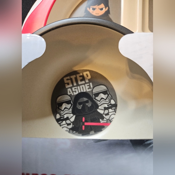 Star Wars Kylo Ren Dinnerware Set Bamboo Fiber 5 pc Kids Plate - Picture 3 of 5